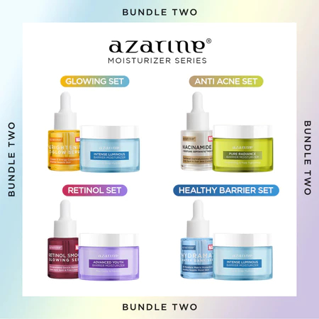 ❤Promo❤Paket Bundling Azarine 2 Pcs Paket Barrier Moisturizer Series with Serum (Kulit Berjerawat Ku