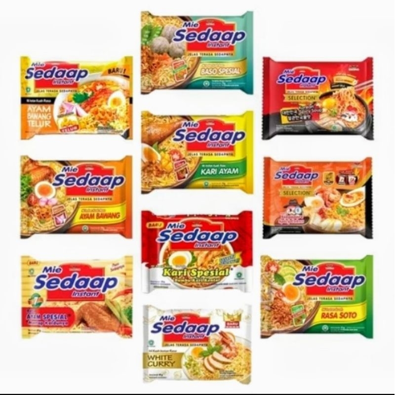 

Mie sedaap semua varian