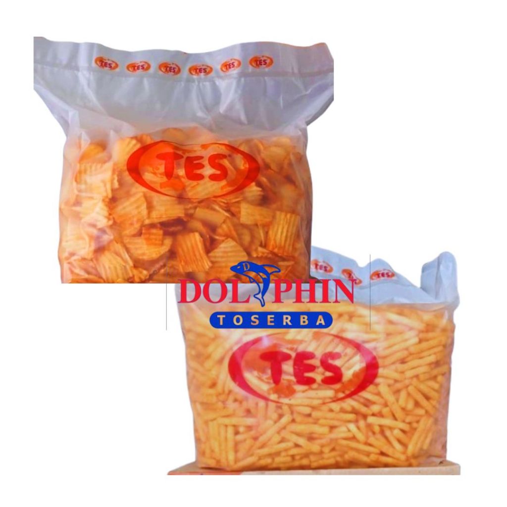 

1 BUNGKUS - Keripik Singkong Rasa Sambal Balado 2,5 kg & Stik Rasa Sambal Balado 2 kg MERK TES