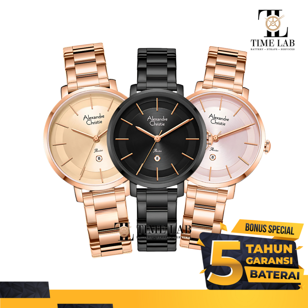 JAM TANGAN ALEXANDRE CHRISTIE AC 2870 / AC2870 / AC 2870 LD WANITA ORIGINAL BERGARANSI