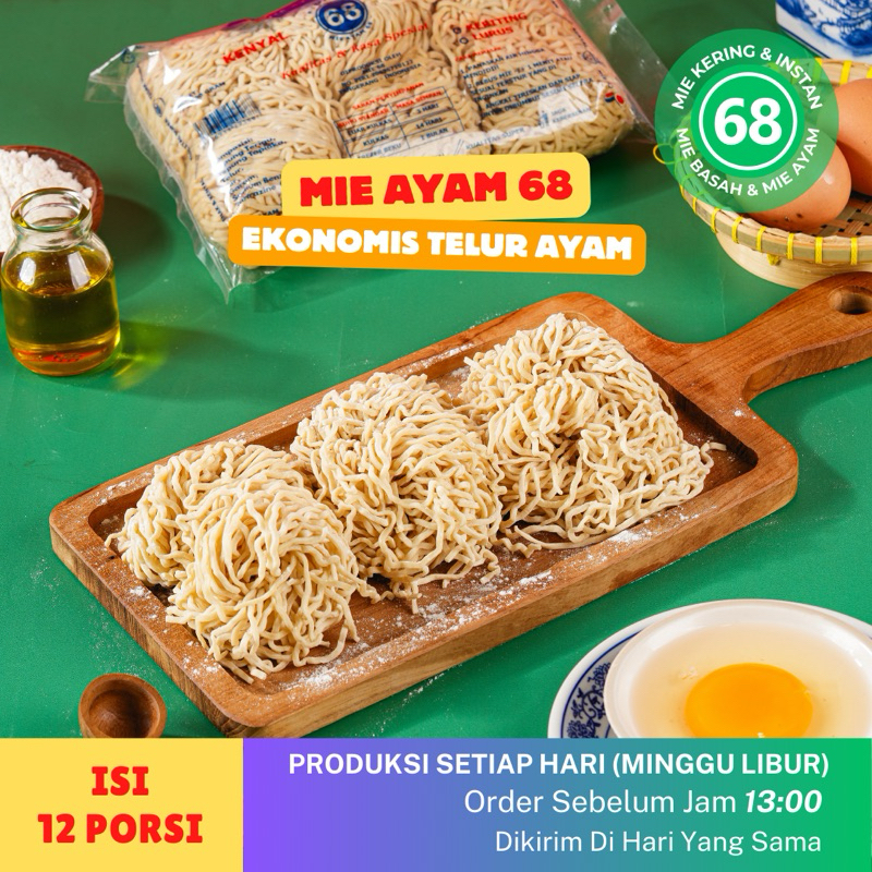 

1200 Gram 12 Pcs Mie Ayam Mentah Ekonomis 68 mie ayam mie mentah ramen mie keriting mie gacoan mie chilli oil mie pedas mie jebew mie bangka mie siantar bakmi ayam bakmi mentah bakmi keriting bakmie mie chilli oil mie pedas