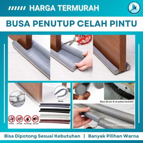 Busa Penutup Celah Lubang Bawah Pintu Alas Pintu Penghalang Debu Penyekat Pintu Anti Kecoa