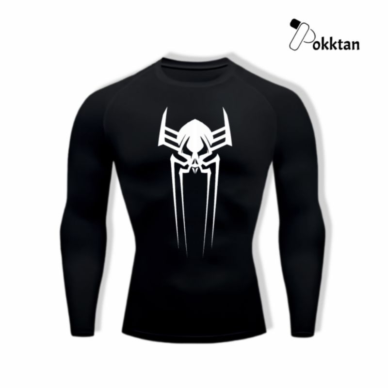 Kaos Olahraga Compression Shirt Short Sleeve Spiderman ATSV Miguel o Hara / Kaos Olahraga Kompresi K