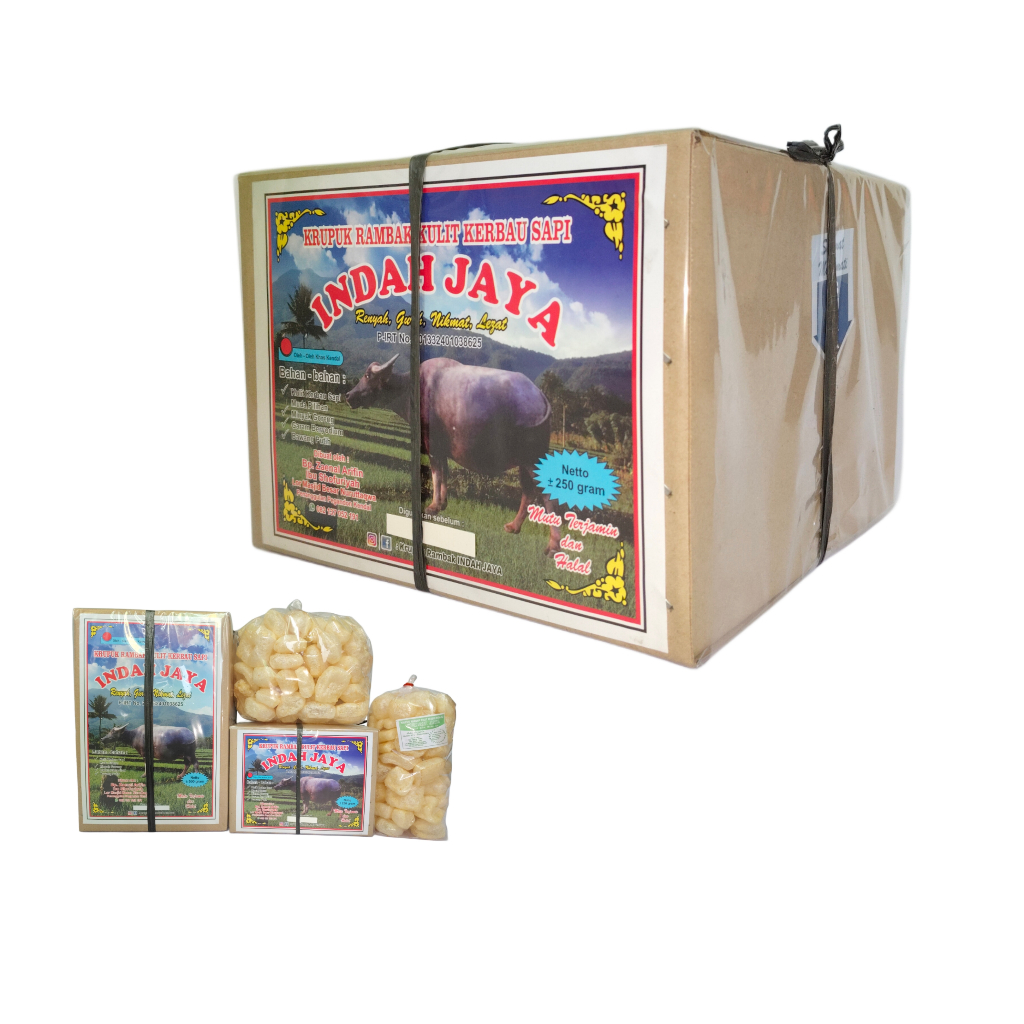 

KRUPUK RAMBAK KULIT KERBAU INDAH JAYA 250 gram