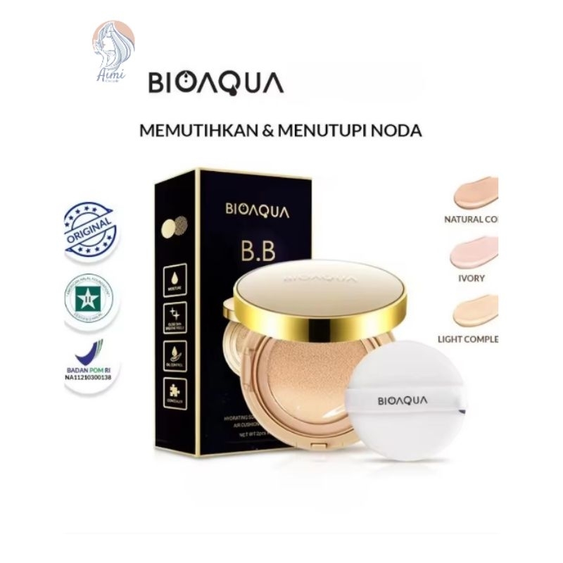 Bioaqua bb cushion BPOM bedak cair, kusyen