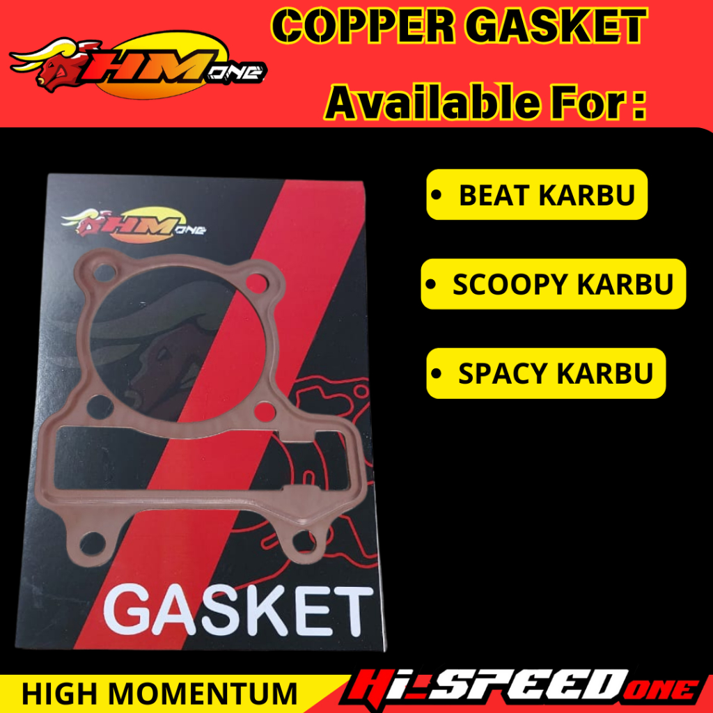 Paking Head Tembaga Beat Karbu Scoopy Karbu Spacy Karbu Kuningan Tembaga HMone racing hm1