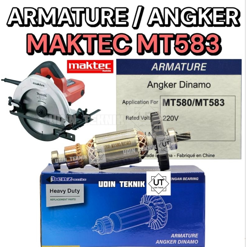 QH ARMATURE MAKTEC MT583 ANGKER MESIN POTONG KAYU 7" MAKTEC MT 583 BENZ
