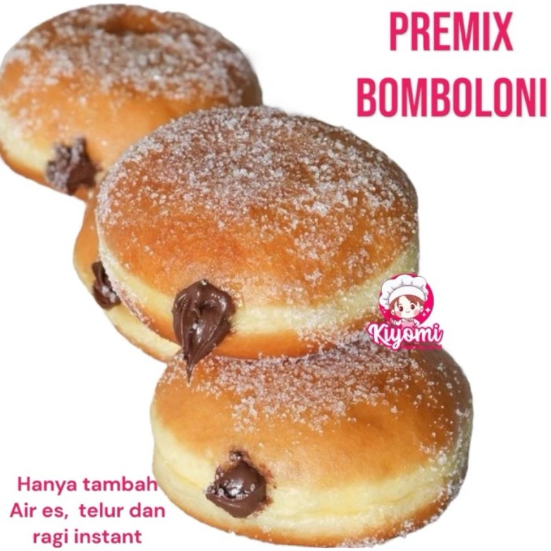 

Tepung Premix Bomboloni Instant 500 Gram Bukan Donat Matang