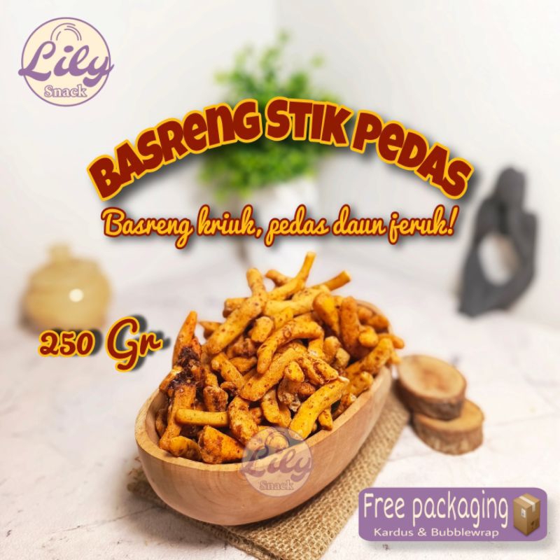 

Basreng Stik Pedas Daun Jeruk 250 Gram