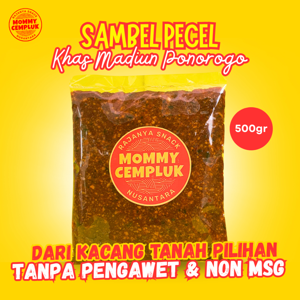 

Sambel Pecel Khas Madiun Ponorogo Mommy Cempluk 500 Gram Bumbu Pecel Asli Tanpa Pengawet Non MSG