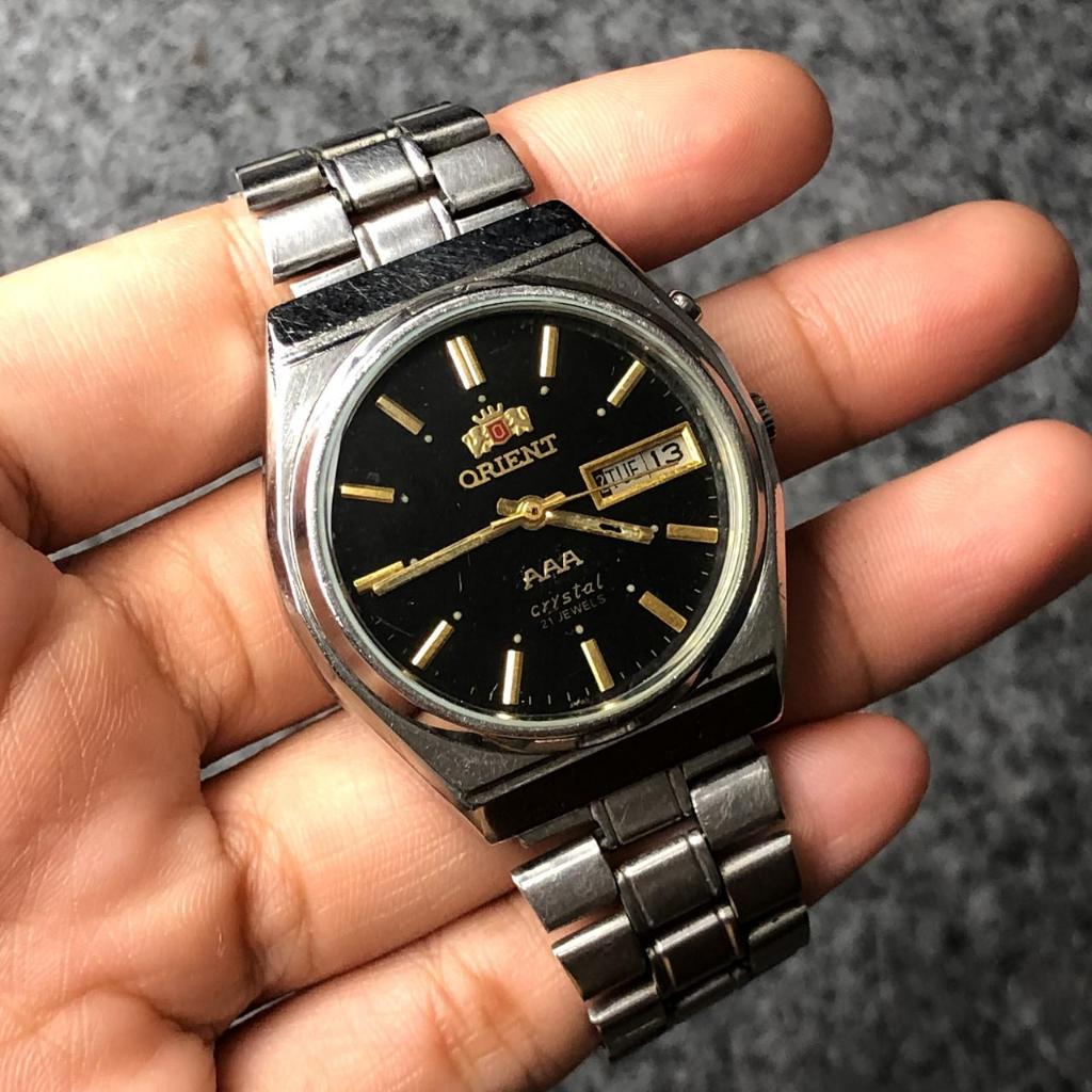 Jam tangan orient second original pria hijau