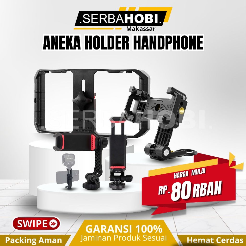 Holder HP Tripod Universal / Jepitan HP