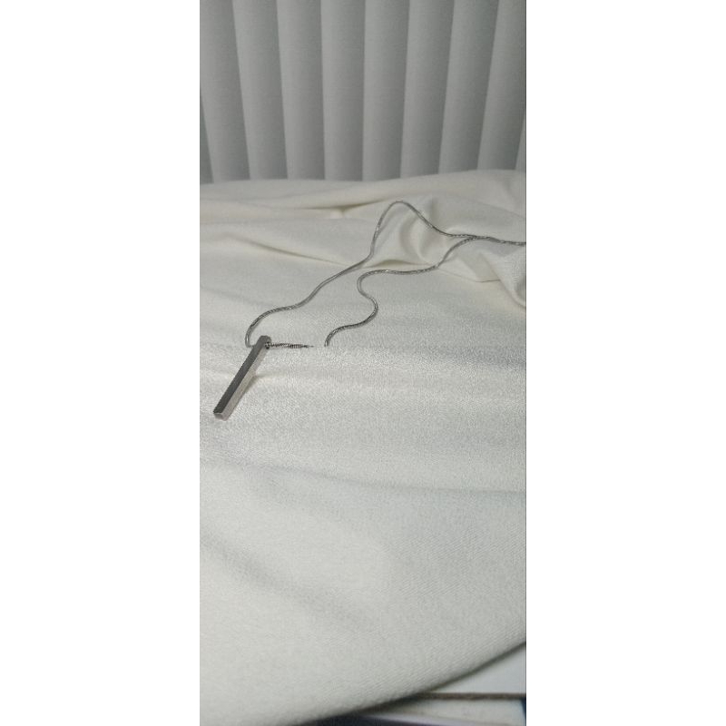 KALUNG COWOK TITANIUM,BANDUL MODEL KOTAK BAHAN TITANIUM