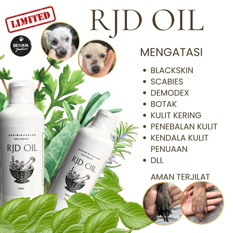 RJD Oil 250ml for Pets by Desiria