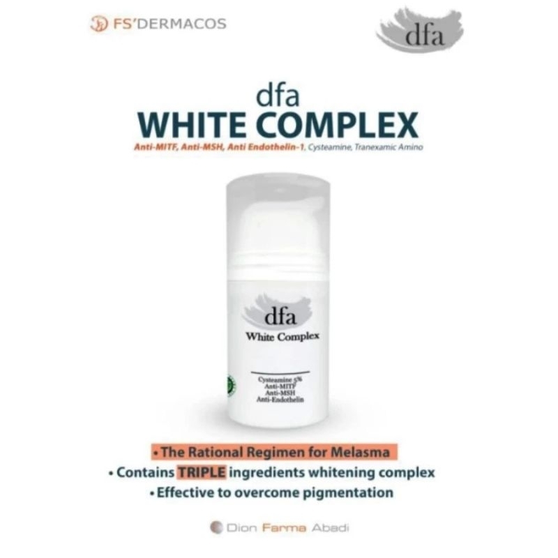 DFA White Complex serum - pemutih pencerah pelembab - Anti Aging - flek / noda hitam - efek glowing 