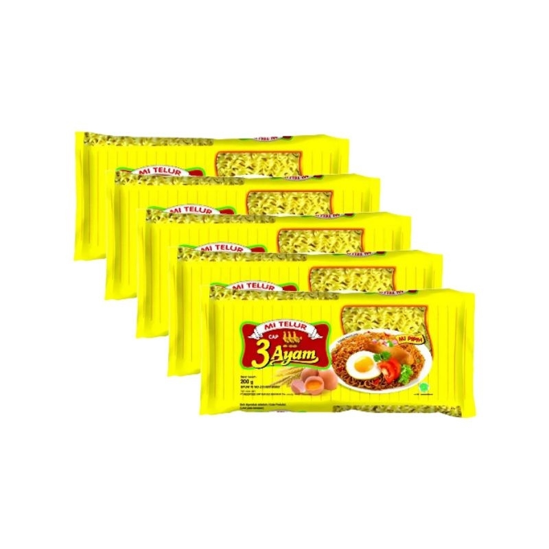 

Mie Telur Cap 3 Ayam 5pcs
