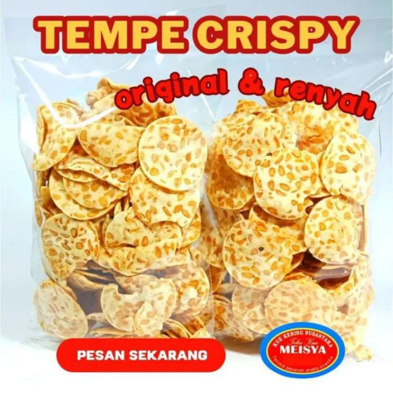 

1kg keripik tempe sagu cryspi gurih asin