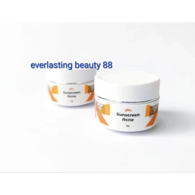 PBU sunscreen acne - sunblock cream kulit berjerawat / jerawat & bekas jerawat - krim tabir surya pe