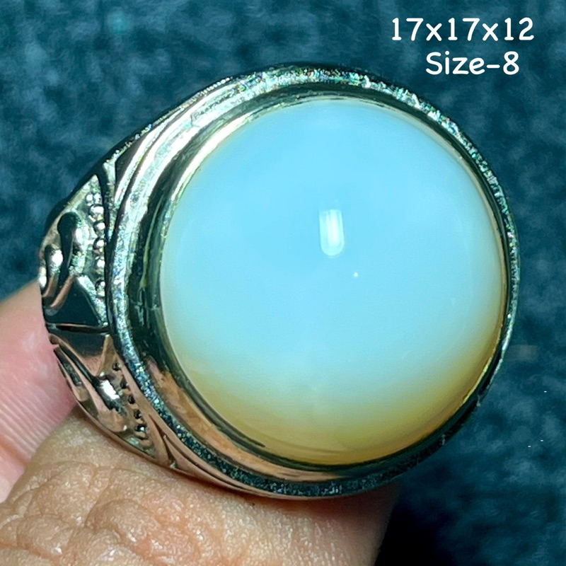 Cincin Batu Akik Natural Yaman Susu (Asli Alam)