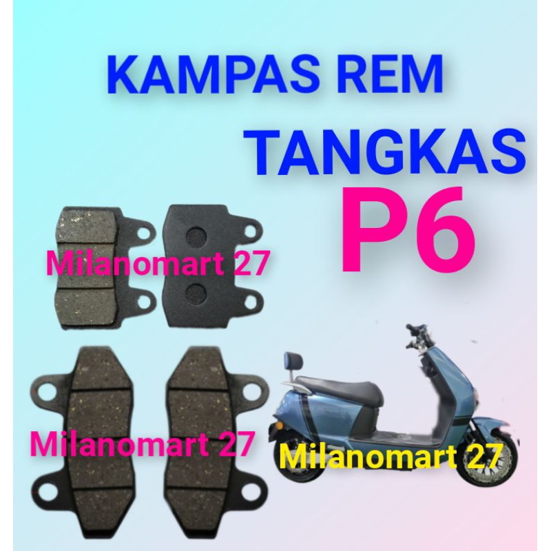 kampas rem tangkas p6 kampas rem sepeda listrik TANGKAS P6