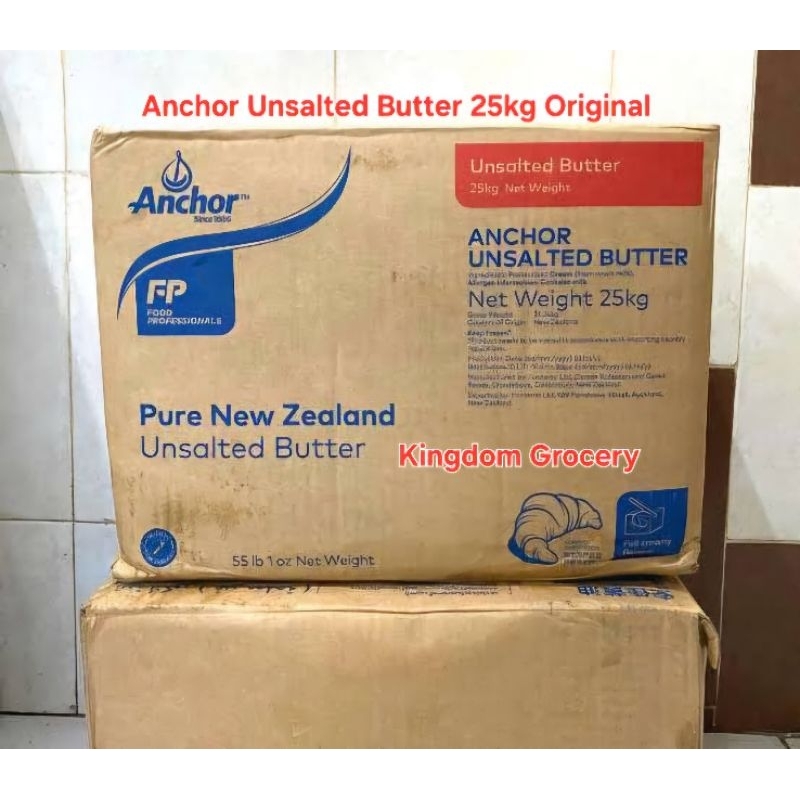 

ANCHOR UNSALTED BUTTER 25KG ORIGINAL