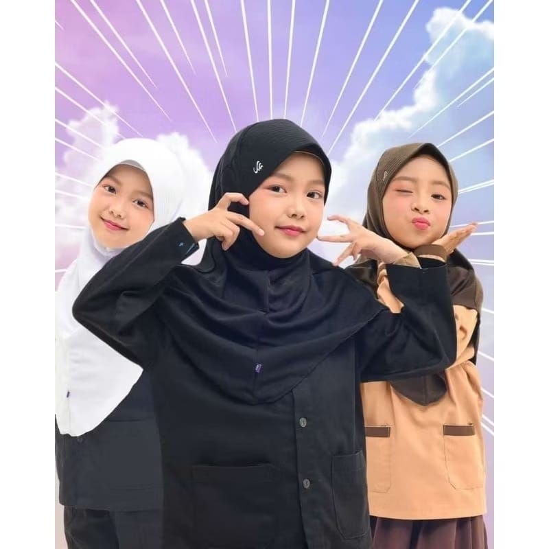 KERUDUNG KRD KARIMUN RABBANI ORI ANAK SD /SPORT