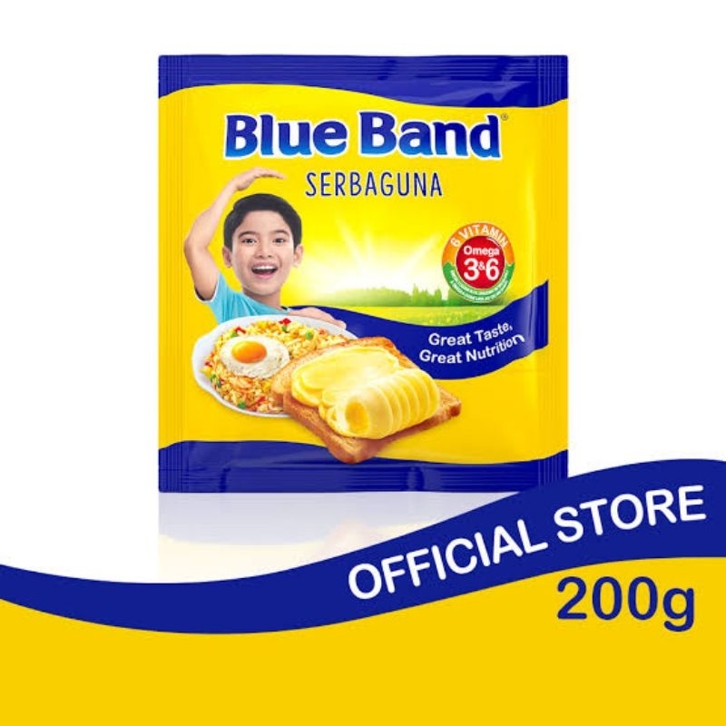 

Blue Band Serbaguna Sachet 200 gr / Mentega Blue Band Serbaguna