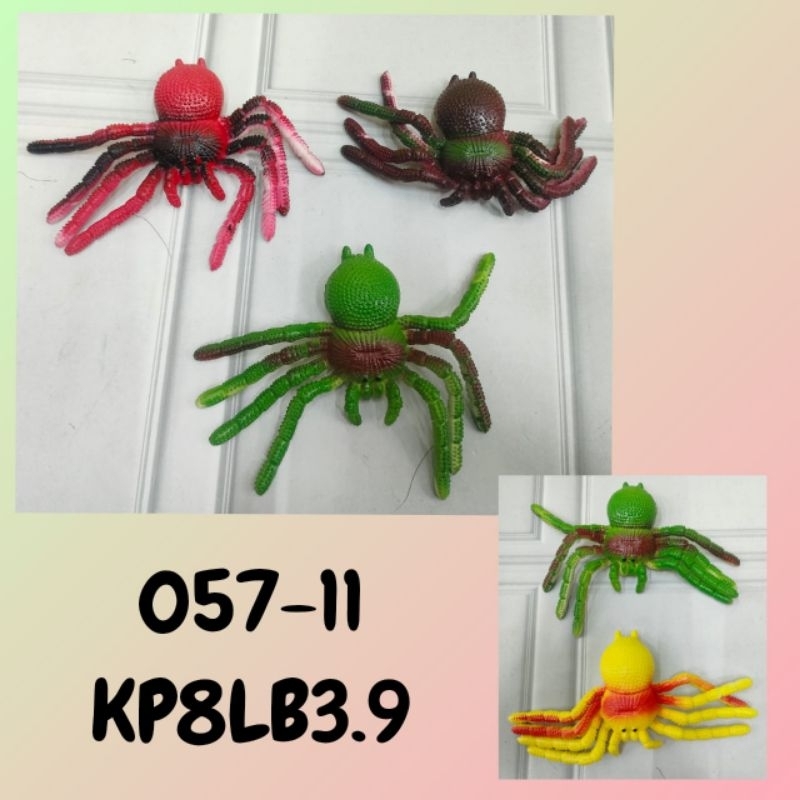 MAINAN PRANK / MAINAN LABA LABA / MAINAN KATAK KARET 3pcs Serangga Hewan buaya
