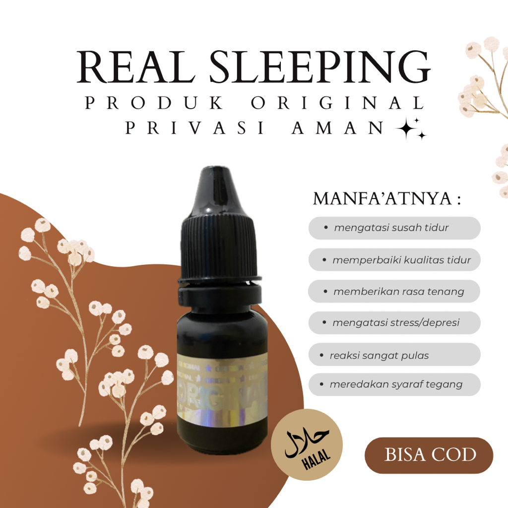 REAL SLEEPING | Cairan tetes solusi atasi insomnia dan susah tidur | BPOM | BISA COD
