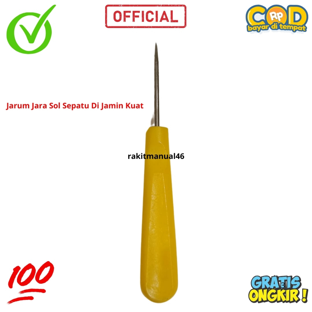 Jarum Jara Ujung Lancip Sol Sepatu Grosir E