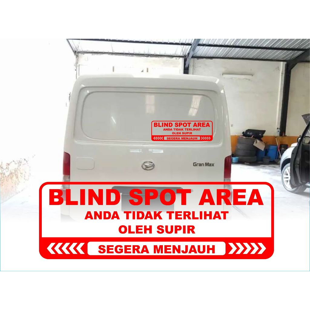 Stiker Blind Spot Area