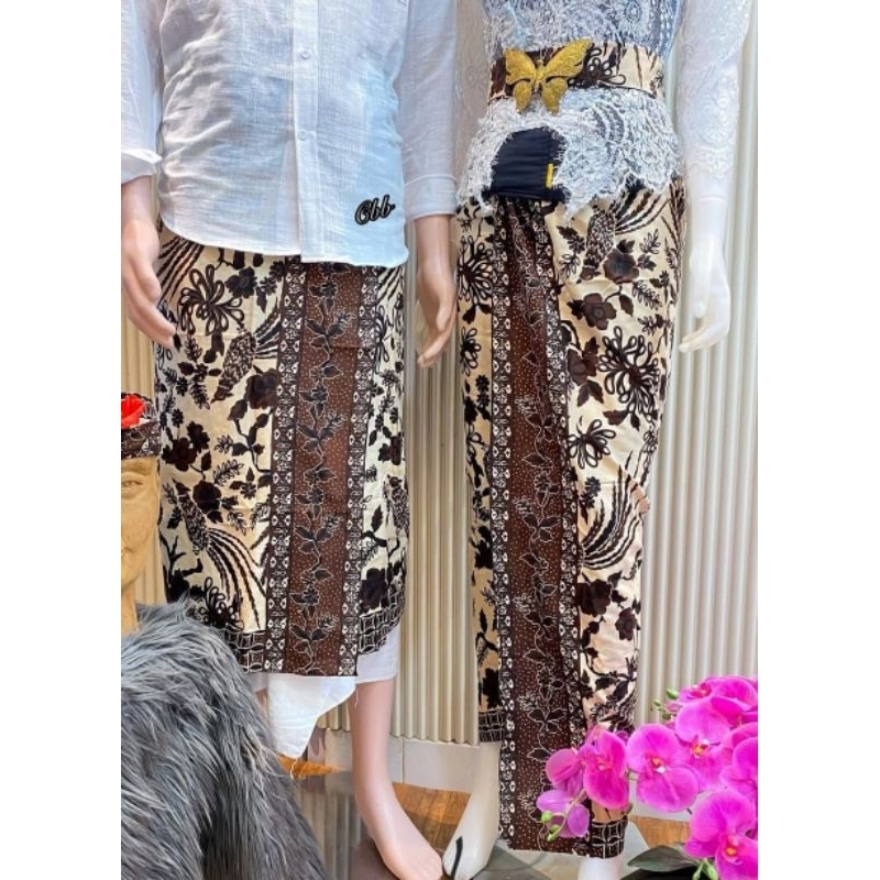 SET COUPLE KAMEN SAPUT BATIK KLASIK 01 | SAPUT BATIK PREMIUM | PAKAIAN ADAT BALI