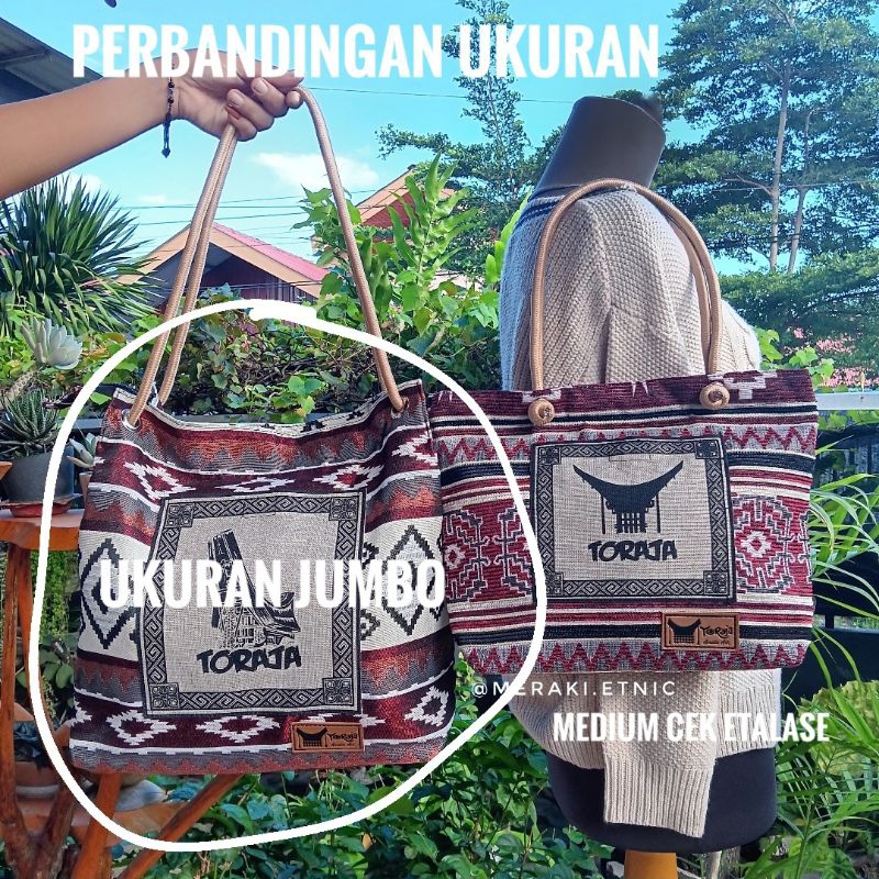 Tas Tote Jumbo Motif Toraja Tas Minggat Tas Toraja