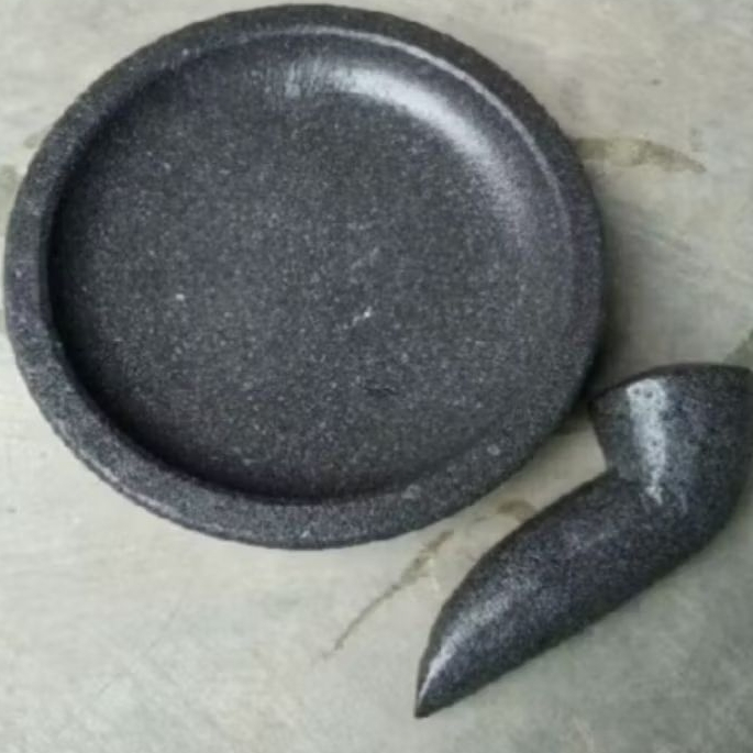 Uleg batu cobek coet ukuran ideal rumah tangga ukuran 22cm-23cm 24cm-25cm 26cm-27cm