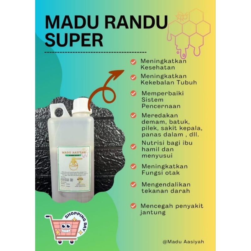 

[ Raw Honey ] Madu Randu Super 1kg