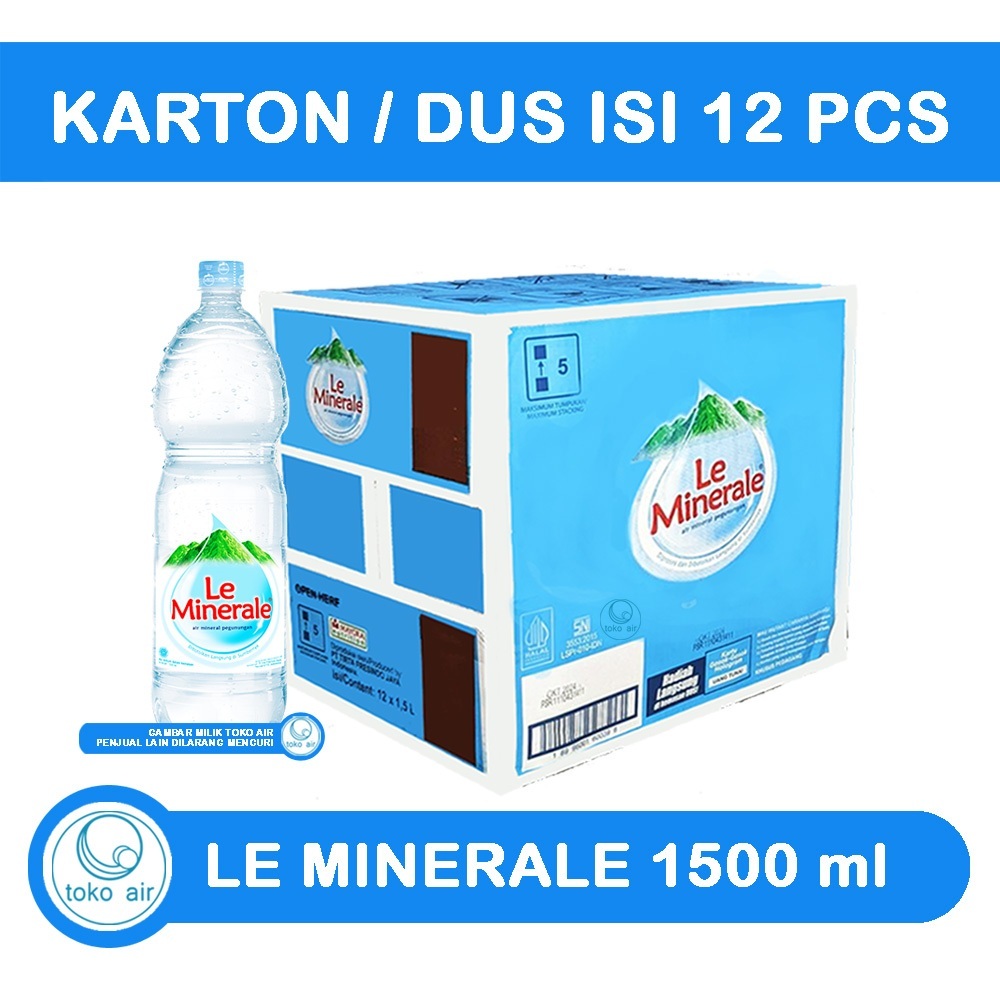 

AIR MINUM LEMINERAL 1500ML BOTOL BESAR ISI 12 BOTOL