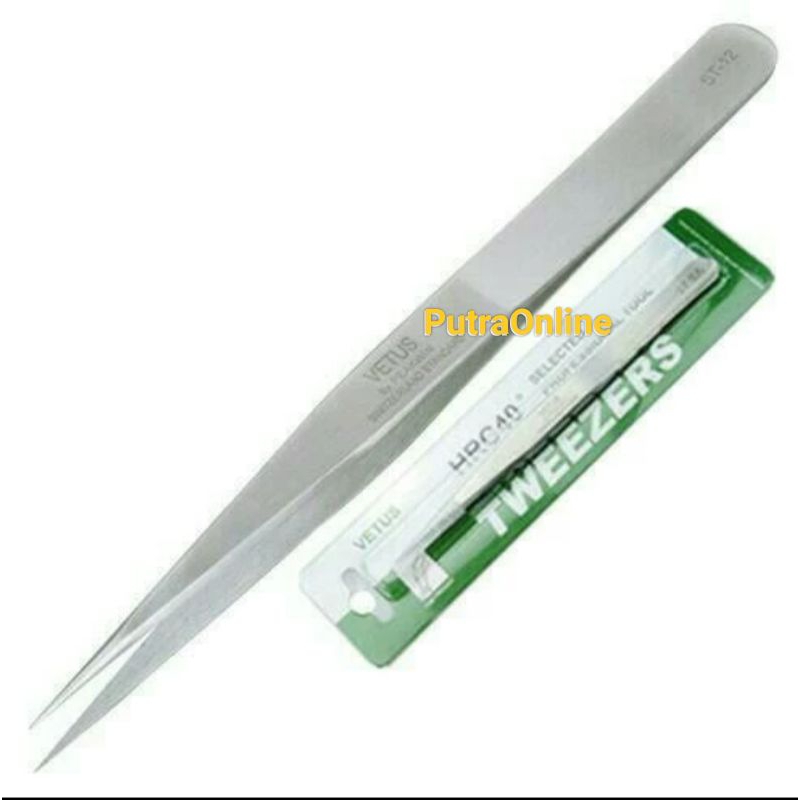 Pinset ST12 Lurus dan Lancip Pinset Penjepit Bulu Mata