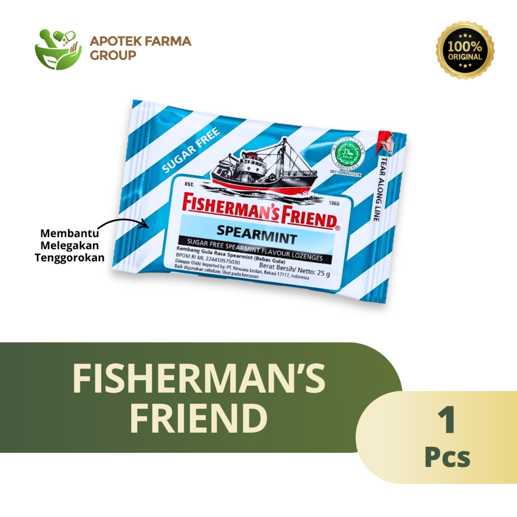

FisherMans Friend Spearmint 25 Gr Permen - Kemasan Aman