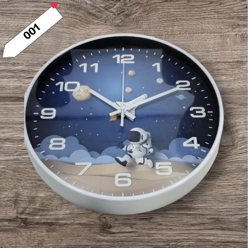 jam dinding estetik/jam dinding tempel/jam dinding anak/jam dinding karakter