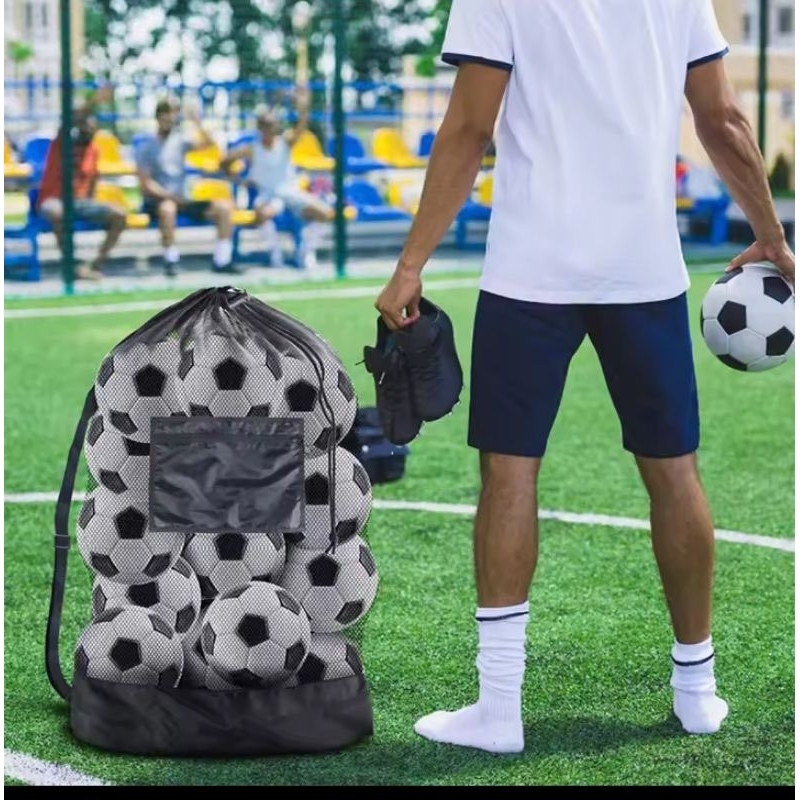 Tas bola jaring besar ,tas serut untuk penyimpanan tas latihan sepak bola ,basket ,voli dll