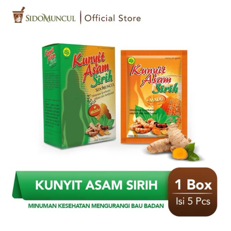 

Kunyit Asam Sirih Sido Muncul Box 5 Sachet