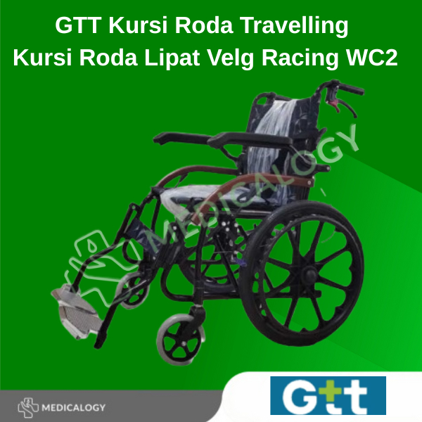 GTT Kursi Roda Travelling Kursi Roda Lipat Velg Racing WC2