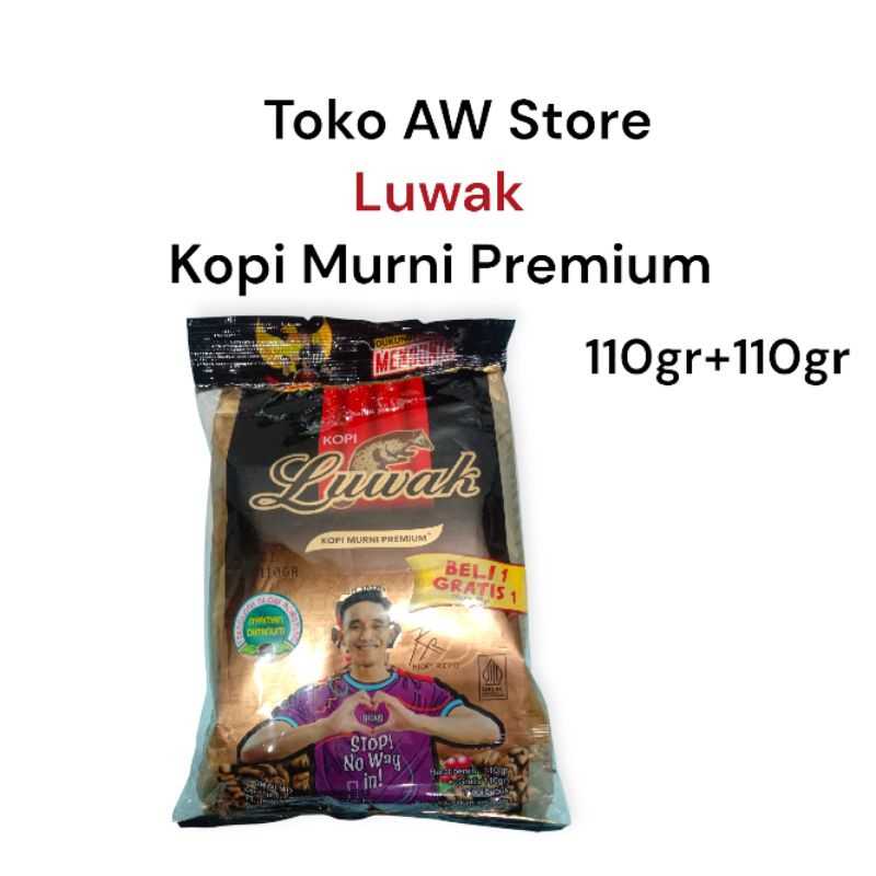 

Kopi Luwak Murni Premium @220gr (2x110gr) l Minuman Kopi Bubuk