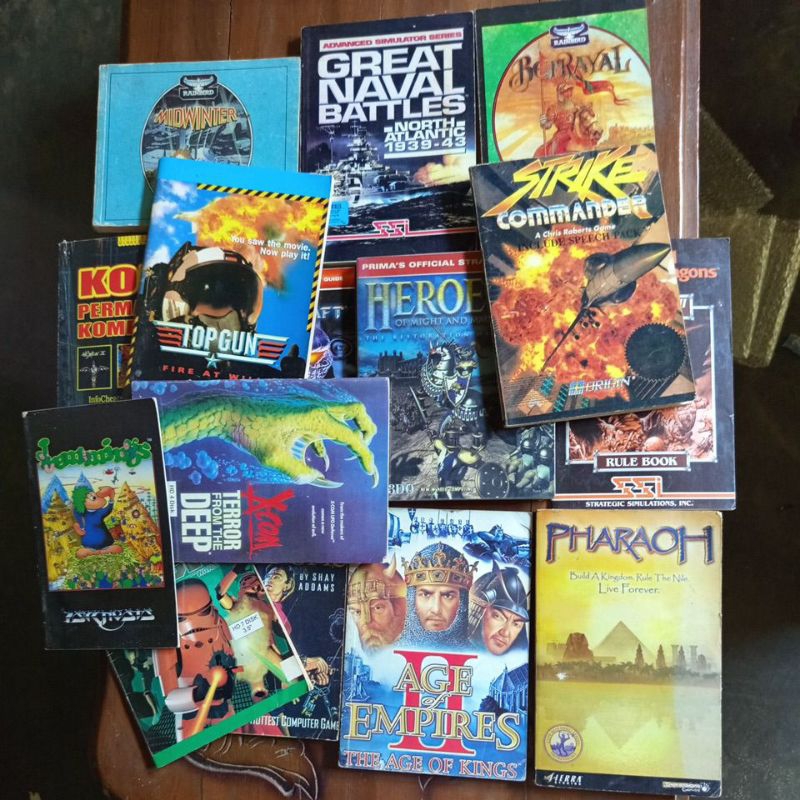 Buku Panduan & Manual Guide Game PC Komputer Lawas Jadul