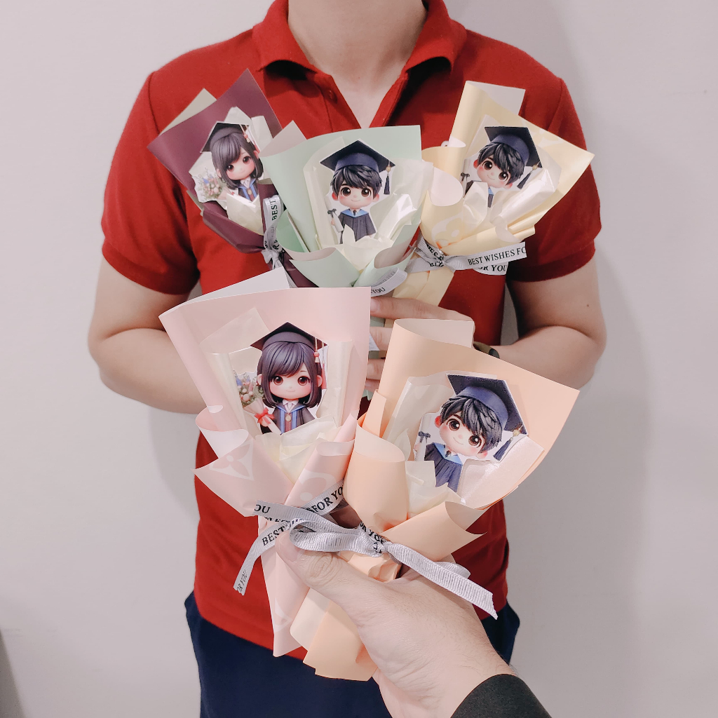 

Buket Bunga Wisuda - Bunga Matahari - Kado Guru Murah - Hadiah Graduation HW020