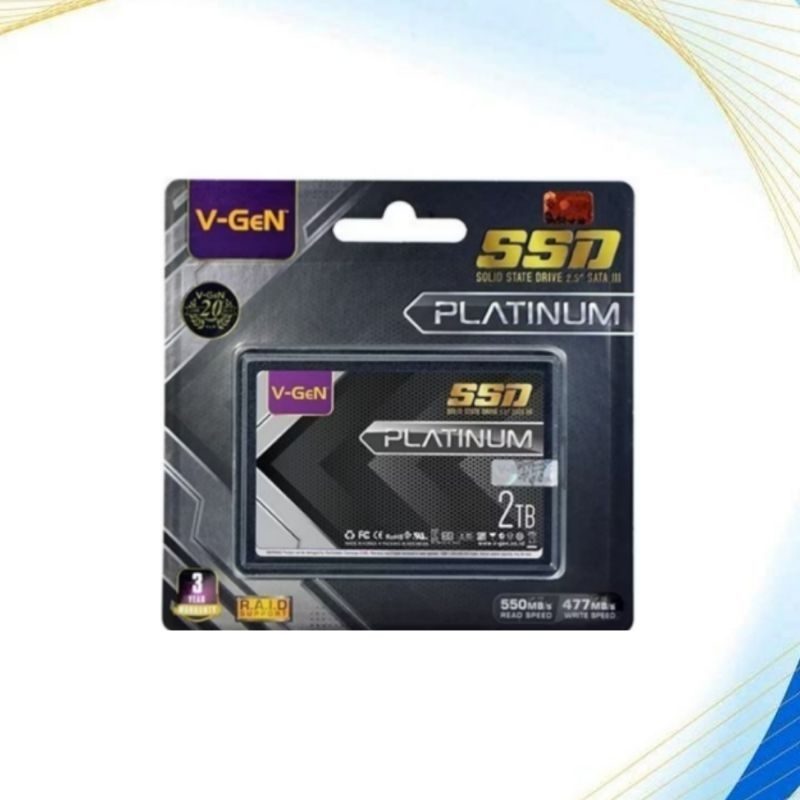 SSD V-Geb Platinum 2TB - Sata 3 VGen 2TB 2,5"