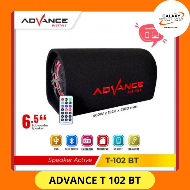 Speaker Bluetooth ADVANCE T 102 BT 6.5"