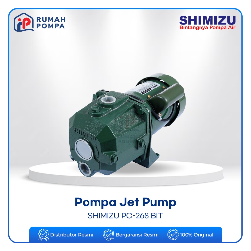 Pompa Air otomatis SHIMIZU PC 268 BIT Tanpa Tabung