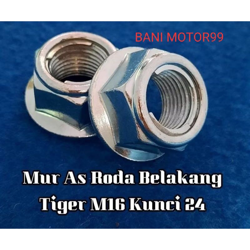 Mur flang m16 atau kunci 22 lock kunci 24 mur as roda motor