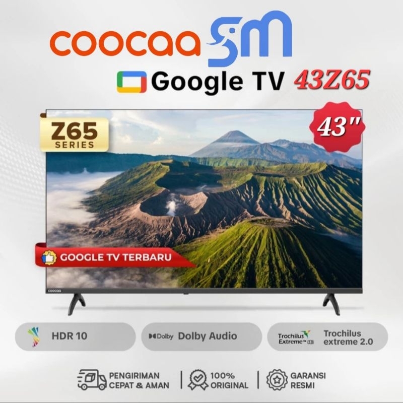 LED TV Coocaa 43Z65 43 inch Smart google tv 2K